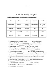 Bài 15 Cấu trúc câu trong Tiếng Anh môn Tiếng Anh    | Học viện Nông nghiệp Việt Nam