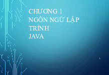 Chương 1 - Ngôn Ngữ Lập Trình Java: Giới Thiệu và Cấu Trúc Dữ Liệu | Môn Computer science - Đại học Quy Nhơn
