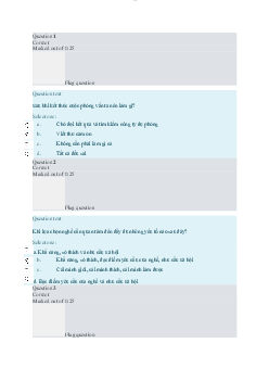 Bài tập trắc nghiệm (quiz) môn Kỹ năng giao tiếp - II có đáp án