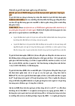 Lý thuyết về tỷ giá hối đoái danh nghĩa và tỷ giá hối đoái thực