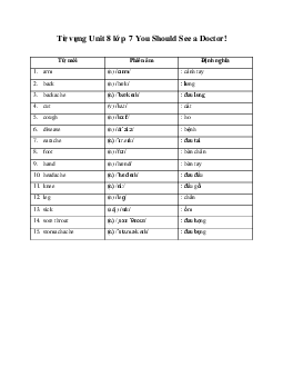 Tiếng Anh 7 Explore English Cánh Diều Unit 8 Preview