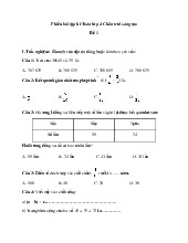 Phiếu bài tập hè môn Toán lớp 4 lên lớp 5 Chân trời sáng tạo - số 1