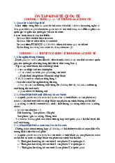 Đại cương môn Kinh tế Quốc tế - Trường Đại học lao động -  xã hội.