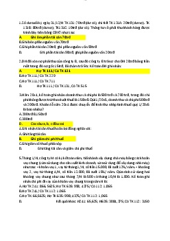 Bài tập môn kế toán tài chính