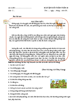 Phiếu Bài tập cuối tuần tiếng Việt lớp 2 học kì 2 | Cánh diều Tuần 24 cơ bản