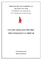 Giáo trình Thực hành máy và thiết bị môn Công nghệ thực phẩm | Trường Đại học Bà Rịa - Vũng Tàu