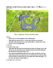 Nghị luận xã hội về tình yêu thiên nhiên - Ngữ văn 12