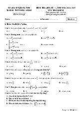 Đề giữa kỳ 1 Toán 11 năm 2024 – 2025 trường THPT Hùng Vương – Quảng Nam