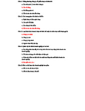 Câu hỏi nhóm môn NMTCTT - Tài chính doanh nghiệp