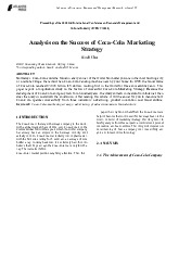 Analysis on the Success of Coca-Cola   Marketing Strategy môn Chuyên ngành Marketing | Học viện Nông nghiệp Việt Nam