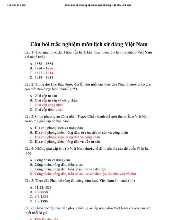 Câu hỏi trắc nghiệm môn lịch sử Đảng| Trường Đại học Sư phạm Hà Nội