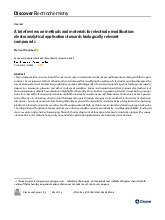 A brief review on methods and materials for electrode modiﬁcation - Bài báo tiếng Anh Phân tích điện hóa