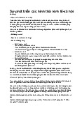 Sự phát triển các hình thái kinh tế - Triết học Mác Lênin | Trường Đại học Thủ đô Hà Nội