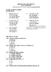 Đề thi giữa học kỳ 1 môn Ngữ Văn lớp 7 năm học 2024 - 2025 - Đề số 2 | Bộ sách Chân trời sáng tạo