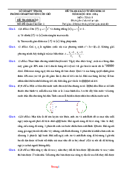 Đề tham khảo tuyển sinh 10 năm 2023-2024 môn toán Phòng GD Huyện Cần Giờ mã đề Quận Cần Giờ-1 (có đáp án và lời giải chi tiết)