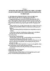 Tóm tắt tư tưởng Hồ Chí Minh Chương 4 | Trường đại học Lao động - Xã hội