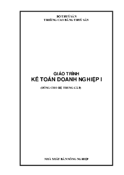 Giáo trình kế toán doanh nghiệp 1