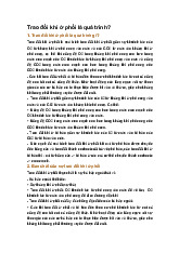 Trao đổi khí ở phổi là quá trình?