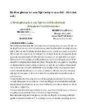 Bộ đề thi giữa học kì 1 môn Ngữ văn lớp 11 năm 2024 - 2025 (Sách mới)