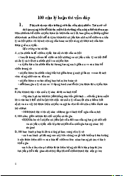 Top 100 câu vấn đáp lý luận - Lý Luận Nhà nước và pháp luật | Trường Đại học Luật, Đại học Quốc gia Hà Nội