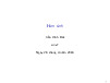Bài giảng Hàm sinh - Toán rời rạc thầy Trần Vĩnh Đức | Trường Đại học Bách khoa Hà Nội