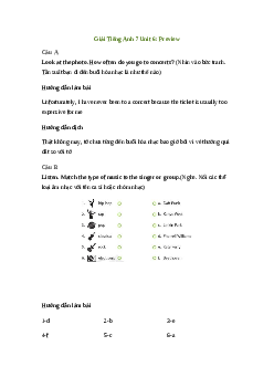 Giải Tiếng Anh 7 Unit 6: Preview | Explore English