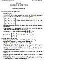 Lý thuyết và bài tập ma trận, định thức - Toán cao cấp c2 | Trường Đại Học Duy Tân