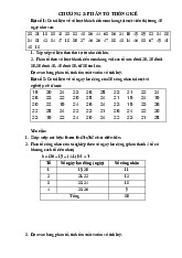 Bài Tập Chương 3: Phân Tổ Thống Kê - NLTK Chuyên sâu