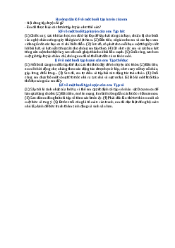 Kể về một buổi tập luyện của em  - Tập làm văn lớp 3 Chân trời sáng tạo