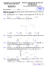 Đề giữa học kỳ 1 Toán 12 năm 2024 – 2025 trường THPT A Nghĩa Hưng – Nam Định