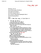 Bài giảng tổng quan và nội dung môn học môn Công pháp Quốc tế| Trường Đại học Luật Thành phố Hồ Chí Minh