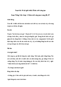 Soạn bài Đọc: Ai tài giỏi nhất - Tiếng Việt 4 Chân trời sáng tạo