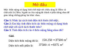 Giáo án điện tử Toán 6 Bài 4 Cánh diều: Phép nhân, phép chia các số tự nhiên (tiết 1)