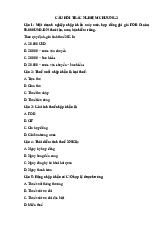 Câu hỏi trắc nghiệm chương 2 Thuế xuất nhập khẩu  môn Thuế  | Trường Đại học Tài Chính - Marketing