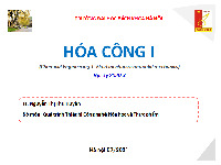 Chương 3: Vận chuyển chất lỏng và nén khí | Bài giảng môn quá trình thiết bị | Đại học Bách khoa hà nội