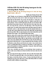 Viết thư UPU lần thứ 52 tưởng tượng em là siêu anh hùng Black Panther