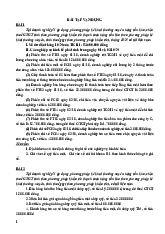 Bài tập môn Kế toán tài chính | Trường Đại học Mở Thành phố Hồ Chí Minh