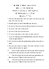 Phân tích đối tượng điều chỉnh của ngành luật hiến pháp Việt Nam. Lấy ví dụ minh họa | Hệ thống câu hỏi tự ,luận thi vấn đáp Luật hiến pháp Việt Nam  | Học viện Hành Chính Quốc Gia