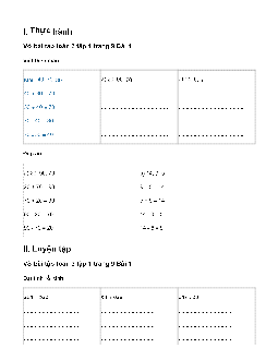 Giải Vở bài tập Toán lớp 3 trang 9, 10: Ôn tập phép cộng, phép trừ Chân trời sáng tạo