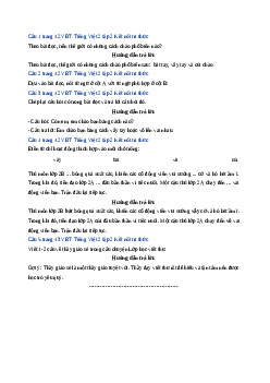 Giải VBT môn Tiếng việt 2 - Bài 17: Những cách chào độc đáo | Kết nối tri thức