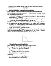Lý thuyết chương XIII: Sự đánh đổi ngắn hạn giữa lạm phát và thất nghiệp