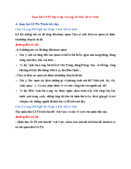 Soạn bài Cô Tô lớp 6 tập 1 trang 113 | Ngữ Văn 6 Kết nối tri thức