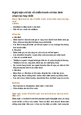 Nghị luận xã hội về chiến tranh và hòa bình chọn lọc hay nhất