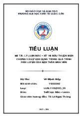 Tiểu luận môn Kinh tế chính trị Mac Lênin  - trường đại học kinh tế Quốc dân