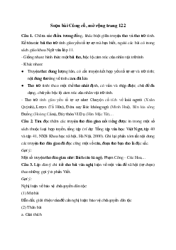 Soạn bài Củng cố, mở rộng trang 122 Kết nối tri thức