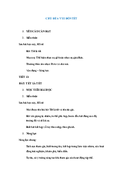 Giáo án Âm nhạc lớp 4 kết nối tri thức