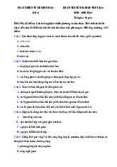 Đề thi thử tốt nghiệp THPT 2025 môn Sinh học bám sát đề minh họa - Đề 20