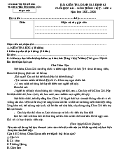 Đề kiểm tra định kì cuối HK1 Sách Cánh Diều lớp 4