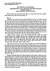Bài thu hoạch cuối khoá lớp bồi dưỡng LLCT cho Đảng viên mới năm 2023 - Tài liệu tổng hợp