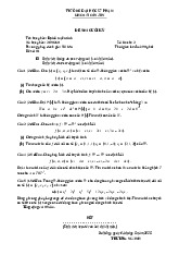 Đề cương môn đại số tuyến tính- Trường Đại học bách khoa - Đại học đà nẵng.